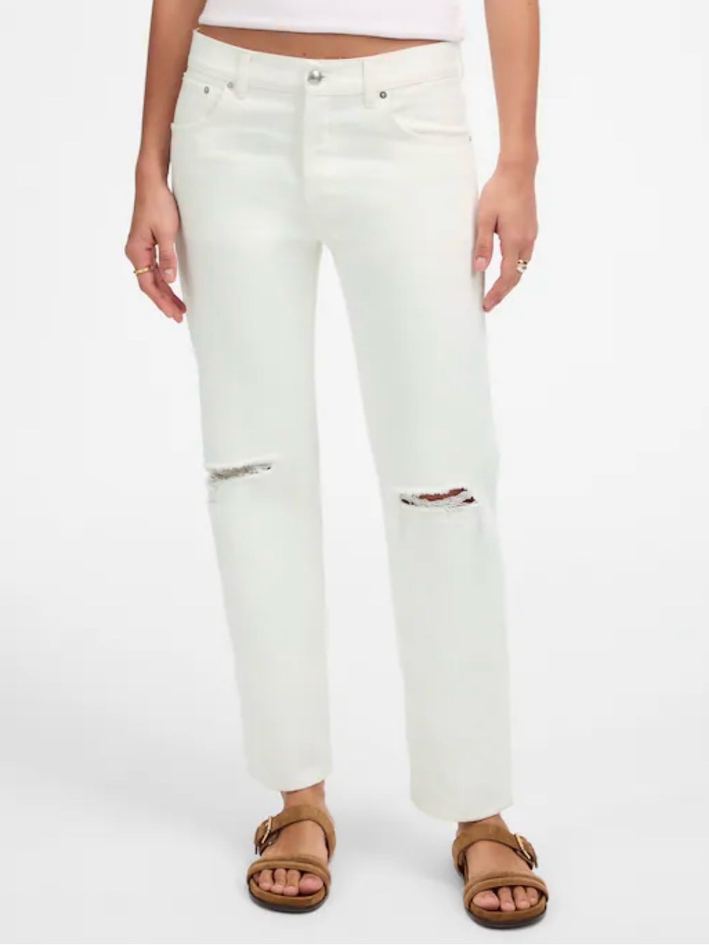 Madewell The Dean Easy Straight Crop Jean